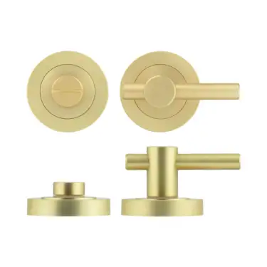 Click Here To Enlarge This Photo Of JV856SB Frelan Hardware Jedo Contemporary Plain Bar Turn & Release - Satin Brass