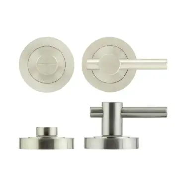 Click Here To Enlarge This Photo Of JV856SN Frelan Hardware Jedo Contemporary Plain Bar Turn & Release - Satin Nickel