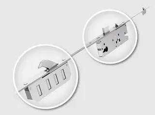 WINKHAUS Cobra 2 Hook Multipoint Lock &lpar;2105mm&rpar; - 45mm Backset - 16mm Square Faceplate &lpar;2949682&rpar;