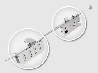 WINKHAUS Cobra 2 Hook Multipoint Lock (1770mm) - 45mm Backset - 20mm Radius Faceplate (2949501)