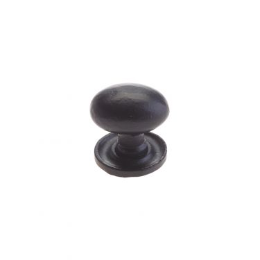 Click Here To Enlarge This Photo Of FF31 - Zoo Hardware Foxcote Foundries 32mm Oval Cupboard Knob - Black Antique