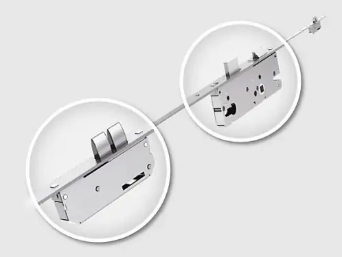 Click Here To Enlarge This Photo Of WINKHAUS Thunderbolt (Size 1) Multipoint Lock (2105mm) - 45mm Backset - 20mm Square Faceplate (5004484)