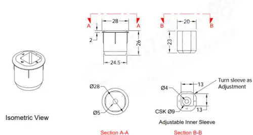Click Here To Enlarge This Photo Of WINKHAUS Thimble Shootbolt Keep (3473961)