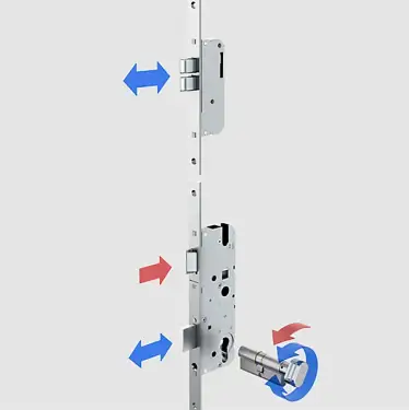 Click Here To Enlarge This Photo Of WINKHAUS Thunderbolt Heritage Multipoint Lock (1770mm) - 55mm Backset - 20mm Radius Faceplate (5020864)