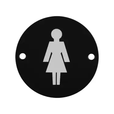 Click Here To Enlarge This Photo Of SEX1012MB - Carlisle Brass Eurospec 'Female' Symbol 76mm Matt Black