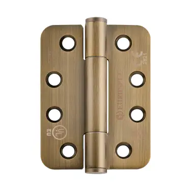 Click Here To Enlarge This Photo Of H3N1207&sol;14AB&sol;R - Carlisle Brass Eurospec 102mm x 76mm x 3mm Grade 14 Concealed Bearing Hinges - Antique Brass &lpar;Radius Corners&rpar;