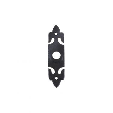 Click Here To Enlarge This Photo Of FF33 - Zoo Hardware Foxcote Foundries Bell Push with Rectangular Plate (45mm x 77mm) Black Antique