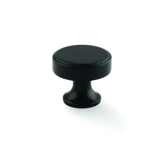 AW855-38-BL - Alexander & Wilks Havana 38mm Cabinet Knob - Black