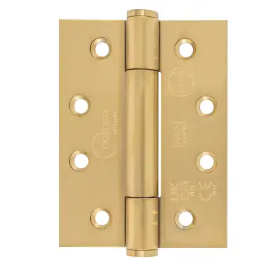 Click Here To Enlarge This Photo Of Eclipse 14329SBP Grade 14 Satin Brass &lpar;SS201&rpar; Concealed Bearing Hinges 102 x 76 x 3mm