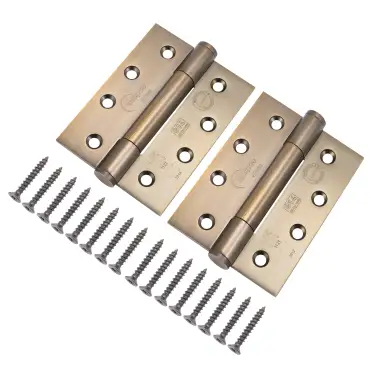 Click Here To Enlarge This Photo Of Eclipse 14329MAB Grade 14 Matt Antique Brass &lpar;SS201&rpar; Concealed Bearing Hinges 102 x 76 x 3mm