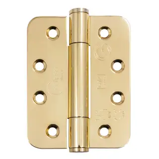 Eclipse 14332EBP Grade 14 Polished Brass &lpar;SS201&rpar; Concealed Bearing Radius Hinges 102 x 76 x 3mm