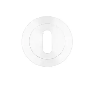 RM002PCW - Zoo Hardware Rosso Maniglie Standard Profile Escutcheon - Powder Coated White