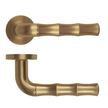 Click Here To Enlarge This Photo Of RM200AB - Zoo Hardware Rosso Maniglie 'Vasco' Lever on Round Rose - Antique Brass Finish
