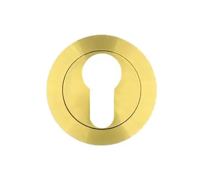Click Here To Enlarge This Photo Of RM001SB - Zoo Hardware Rosso Maniglie Euro Profile Escutcheon - Satin Brass