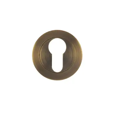 Click Here To Enlarge This Photo Of ZPA001-AB - Zoo Hardware Stanza Euro Profile Escutcheon - Antique Brass &lpar;Contract Range&rpar;