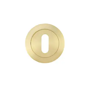 ZPA002-SB - Zoo Hardware Stanza Standard Key Escutcheon - Satin Brass &lpar;Contract Range&rpar;
