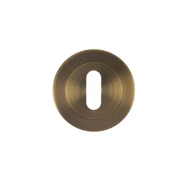Click Here To Enlarge This Photo Of ZPA002-AB - Zoo Hardware Stanza Standard Key Escutcheon - Antique Brass &lpar;Contract Range&rpar;