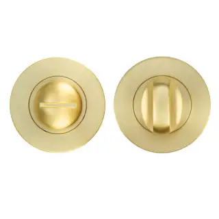 ZPA004-SB - Zoo Hardware Stanza Bathroom Turn & Release - Satin Brass &lpar;Contract Range&rpar;