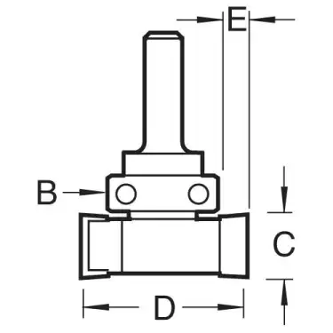Click Here To Enlarge This Photo Of Trend C220X1&sol;4TC Intumescent Strip Cutter 15mm x 24mm &lpar;1&sol;4" Shank&rpar;