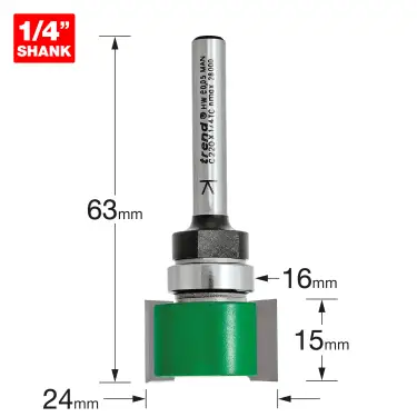 Click Here To Enlarge This Photo Of Trend C220X1&sol;4TC Intumescent Strip Cutter 15mm x 24mm &lpar;1&sol;4" Shank&rpar;