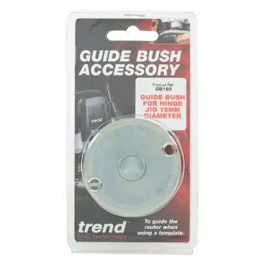 Click Here To Enlarge This Photo Of Trend GB160 Metal Guide Bush for Hinge Jig 16mm Dia