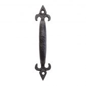 FF43 - Zoo Hardware Foxcote Foundries Fleur de Lys 152mm Pull Handle - Black Antique