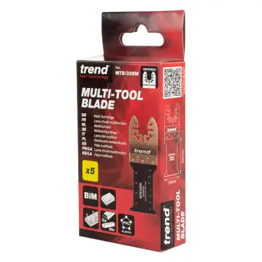Click Here To Enlarge This Photo Of Trend MTB&sol;32BM Universal 34mm Fine Tooth Bi-Metal Multi-Tool Blades &lpar;5 Pack&rpar;