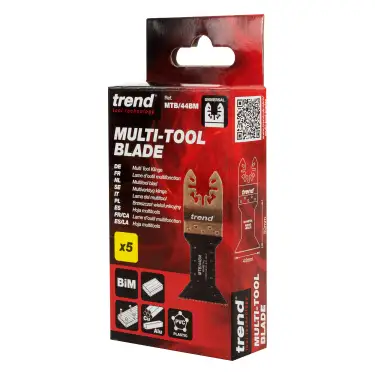 Click Here To Enlarge This Photo Of Trend MTB&sol;44BM Universal 44mm Fine Tooth Bi-Metal Multi-Tool Blades &lpar;5 Pack&rpar;