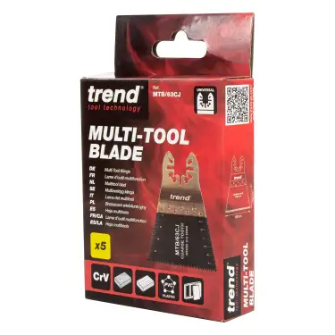 Click Here To Enlarge This Photo Of Trend MTB&sol;63CJ Universal 68mm Coarse Tooth CV Japanese Multi-Tool Blades &lpar;5 Pack&rpar;
