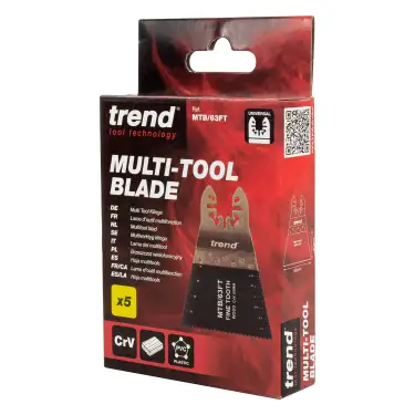 Click Here To Enlarge This Photo Of Trend MTB&sol;63FT Universal 68mm Fine Tooth CV Multi-Tool Blades &lpar;5 Pack&rpar;