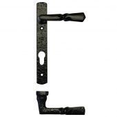 FF45 - Zoo Hardware Foxcote Foundries Narrow Style Multi-Point Handles (Black Antique) 92mm Centres - 122mm Screw Centres