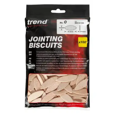 Click Here To Enlarge This Photo Of Trend BSC&sol;0&sol;100 No&period;0 Size Jointing Biscuits &lpar;100 Pack&rpar;