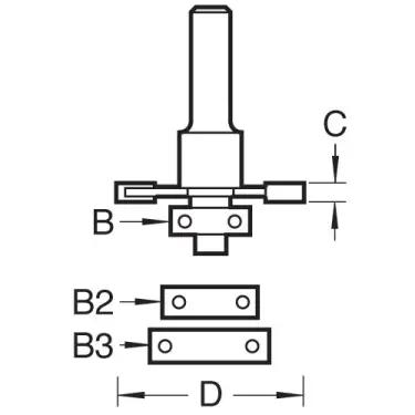 Click Here To Enlarge This Photo Of Trend C152X1&sol;4TC Biscuit Jointer Set 37&period;2mm Dia