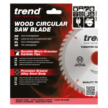 Click Here To Enlarge This Photo Of Trend CSB&sol;16024 Wood Circular Saw Blade 160mm x 20mm x 24T