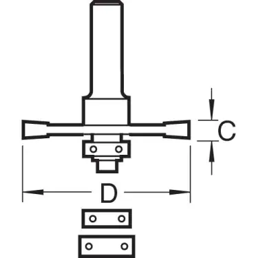 Click Here To Enlarge This Photo Of Trend TR35X1&sol;4TC Biscuit Jointer 37&period;2mm dia &lpar;1&sol;4" Shank&rpar;