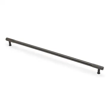 Click Here To Enlarge This Photo Of AW854R-448-DBZPVD - Alexander & Wilks Washington Reeded End Cabinet Pull 448mm c&sol;c - Dark Bronze PVD