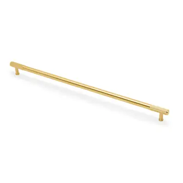 Click Here To Enlarge This Photo Of AW854R-448-SBPVD - Alexander & Wilks Washington Reeded End Cabinet Pull 448mm c&sol;c - Satin Brass PVD