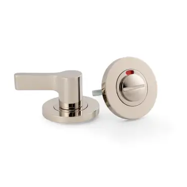 Click Here To Enlarge This Photo Of AW799PNPVD - Alexander & Wilks Disabled Thumbturn and Emergency Release with Indicator on 50mm x 6mm Rose - Polished Nickel PVD