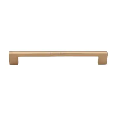 Click Here To Enlarge This Photo Of C0337 192-ULB Heritage Brass Cabinet Pull Metro Design 192mm CTC Unlacquered Brass Finish