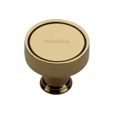 Click Here To Enlarge This Photo Of C4549-ULB Heritage Brass Cabinet Knob Florence Design 32mm Unlacquered Brass finish