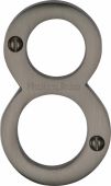 C1560 8-MB Heritage Brass Numeral 8 Face Fix 76mm (3") Matt Bronze Finish