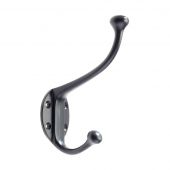 FF72PCB - Zoo Hardware Foxcote Foundries Hat and Coat Hook - Black Antique