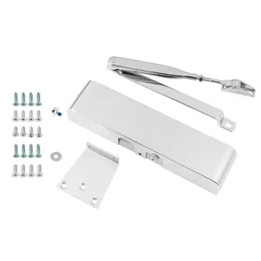 Click Here To Enlarge This Photo Of Eclipse 28838 83 Series Adjustable Size 2-4 Overhead Door Closer - Polished Chrome