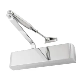 Eclipse 28838 83 Series Adjustable Size 2-4 Overhead Door Closer - Polished Chrome
