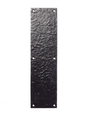 Click Here To Enlarge This Photo Of FF75 - Zoo Hardware Foxcote Foundries Finger Plate (292mm x 75mm) Black Antique