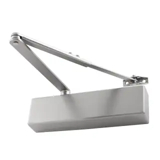 Eclipse 28903 101 Series Adjustable Size 3-6 Overhead Door Closer with Backcheck - Satin Nickel