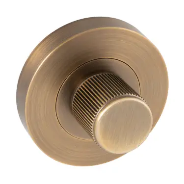 Click Here To Enlarge This Photo Of Eclipse 63297 Matt Antique Brass Linear Thumbturn & Release on Round Rose &lpar;Insignia Range&rpar;