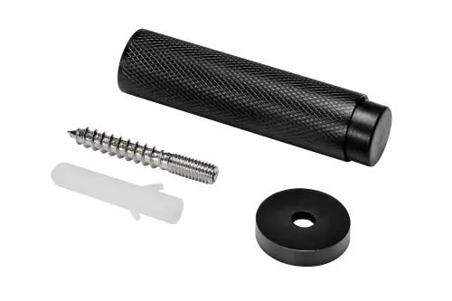 Click Here To Enlarge This Photo Of Eclipse 63741 76mm Knurled Door Stop - Matt Black