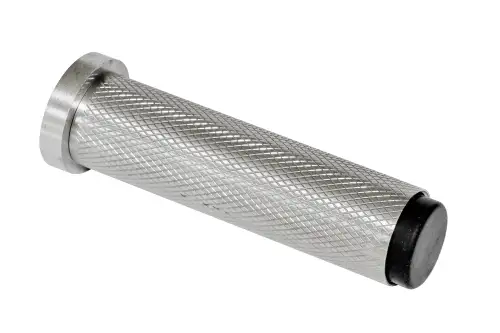 Click Here To Enlarge This Photo Of Eclipse 63742 76mm Knurled Door Stop - Satin Stainless Steel