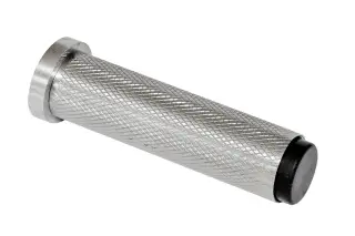 Eclipse 63742 76mm Knurled Door Stop - Satin Stainless Steel